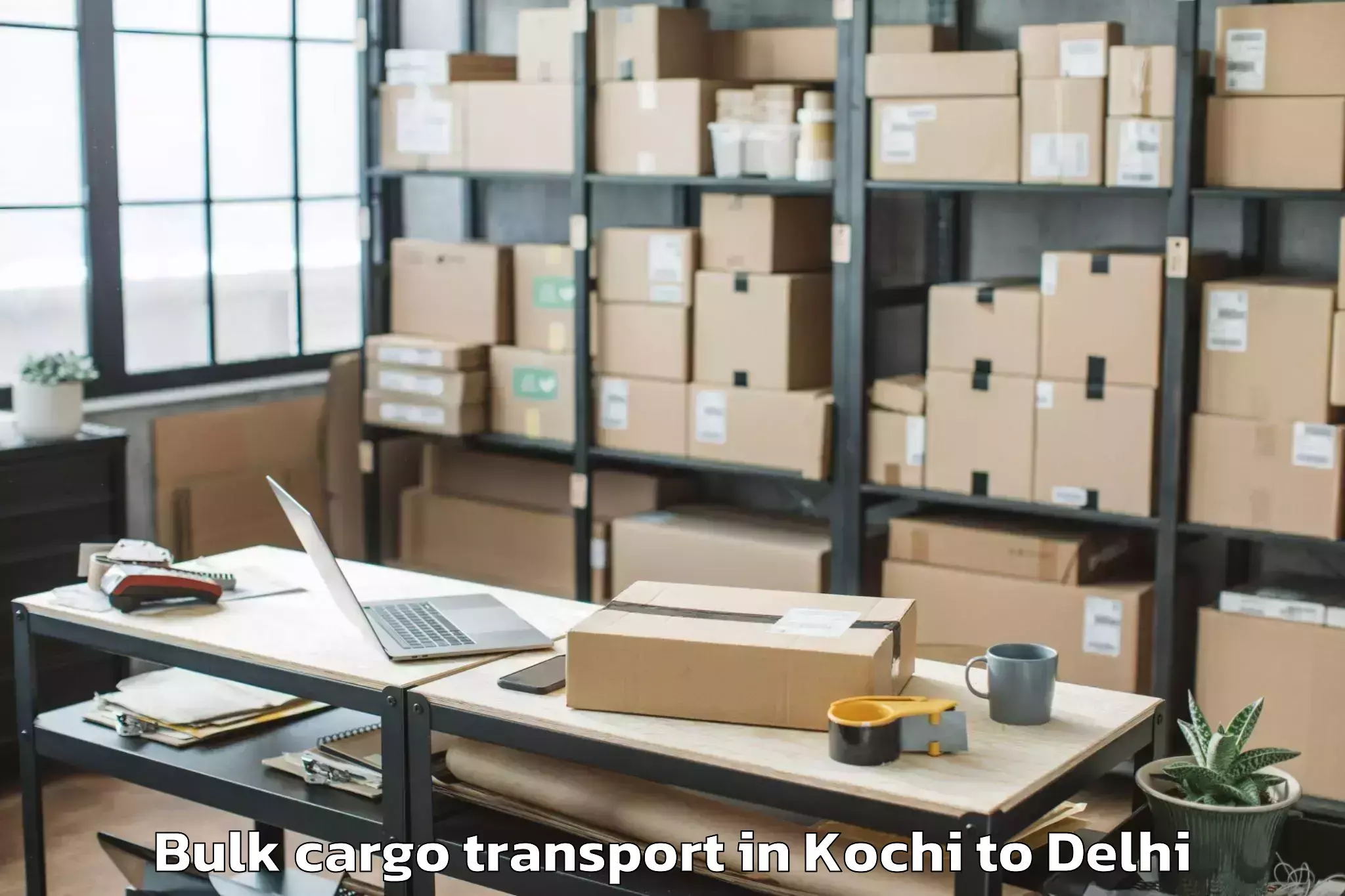 Book Kochi to Vivek Vihar Bulk Cargo Transport Online